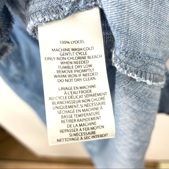 Beach Lunch Lounge Collection Tencel Denim Dress M - Picture 5 of 5